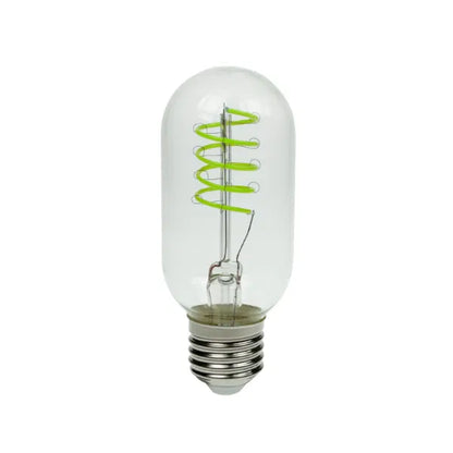 4W LED T45 Funky Spiral Filament Lamp ES, Green