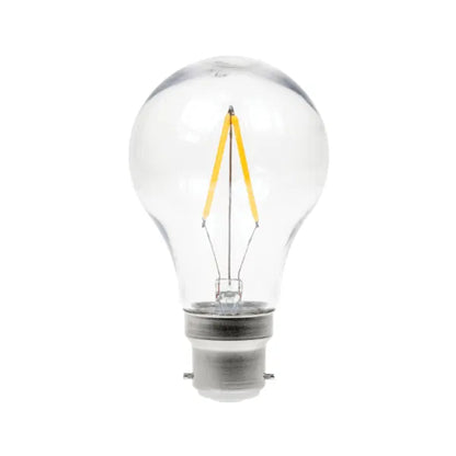 2W Dimmable LED Filament GLS Polycarbonate Lamp 2,700K BC