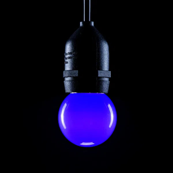 1.5W LED Polycarbonate Golf Ball Lamp, BC Blue