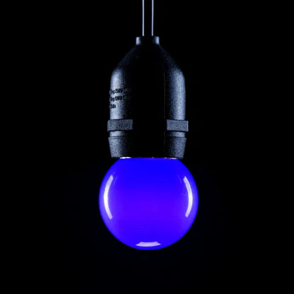 1.5W LED Polycarbonate Golf Ball Lamp, BC Blue