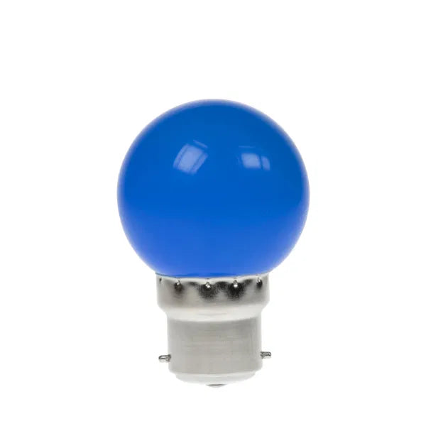1.5W LED Polycarbonate Golf Ball Lamp, BC Blue