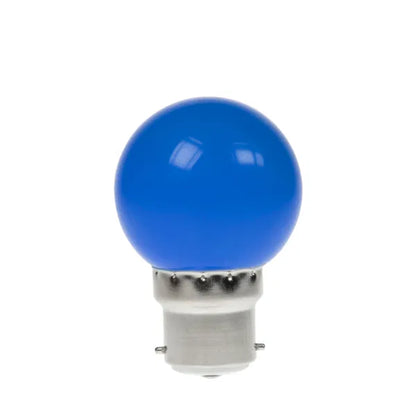 1.5W LED Polycarbonate Golf Ball Lamp, BC Blue