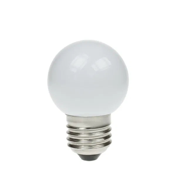 1.5W LED Polycarbonate Golf Ball Lamp, ES 6,000K White