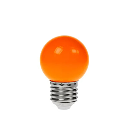 1.5W LED Polycarbonate Golf Ball Lamp, ES Orange