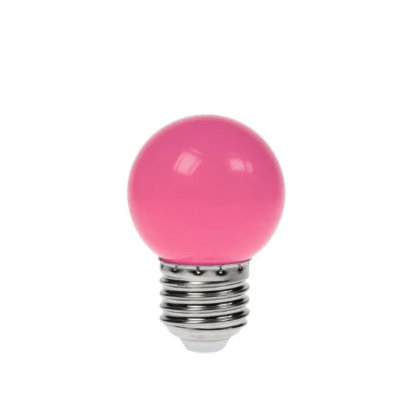 1.5W LED Polycarbonate Golf Ball Lamp, ES Pink