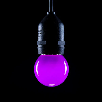1.5W LED Polycarbonate Golf Ball Lamp, ES Purple