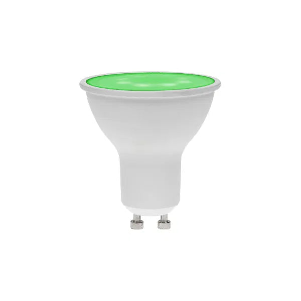 7W Dimmable LED GU10 Lamp, Green
