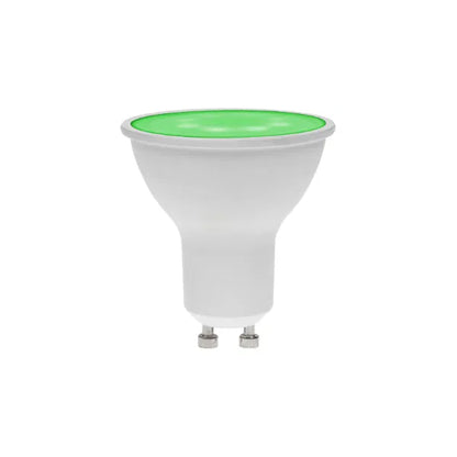 7W Dimmable LED GU10 Lamp, Green
