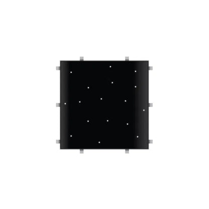 Black Starlit 2ft x 2ft Dance Floor Panel (4 sided)