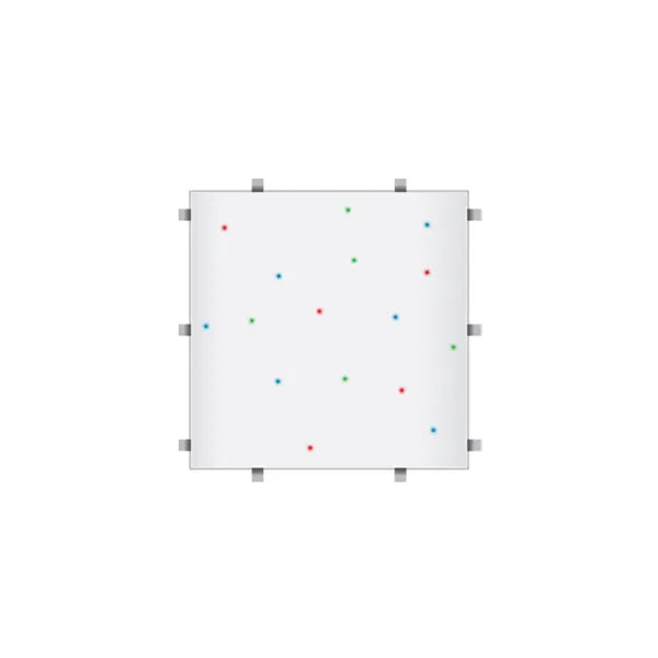 White RGB Starlit 2ft x 2ft Dance Floor Panel (4 sided)
