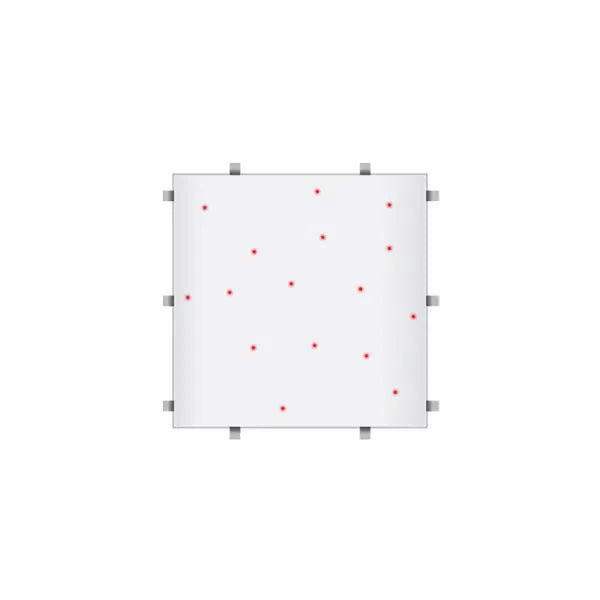 White RGB Starlit 2ft x 2ft Dance Floor Panel (4 sided)