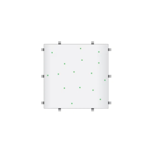 White RGB Starlit 2ft x 2ft Dance Floor Panel (4 sided)