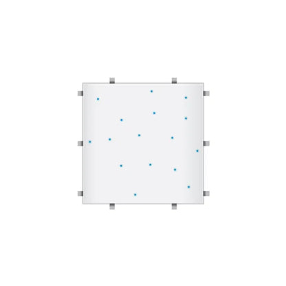 White RGB Starlit 2ft x 2ft Dance Floor Panel (4 sided)
