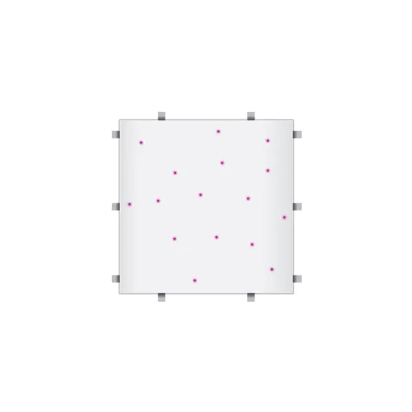 White RGB Starlit 2ft x 2ft Dance Floor Panel (4 sided)