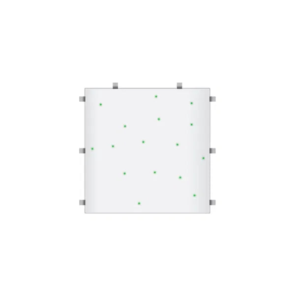 White RGB Starlit 2ft x 2ft Dance Floor Panel (3 sided)