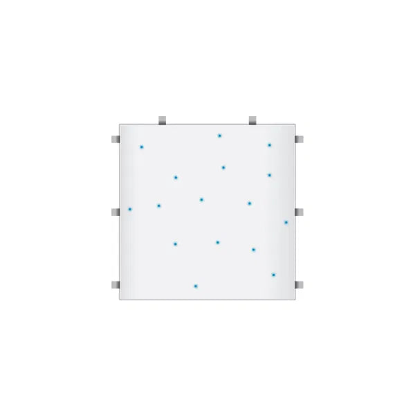 White RGB Starlit 2ft x 2ft Dance Floor Panel (3 sided)