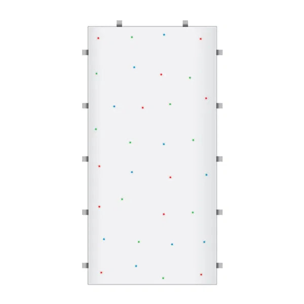 White RGB Starlit 2ft x 4ft Dance Floor Panel