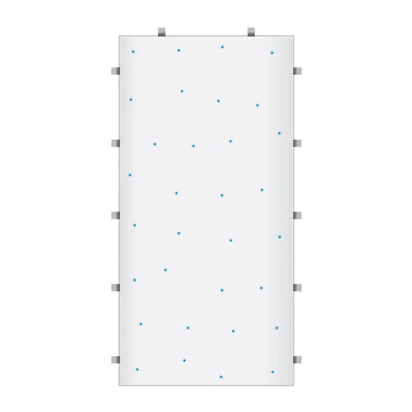 White RGB Starlit 2ft x 4ft Dance Floor Panel