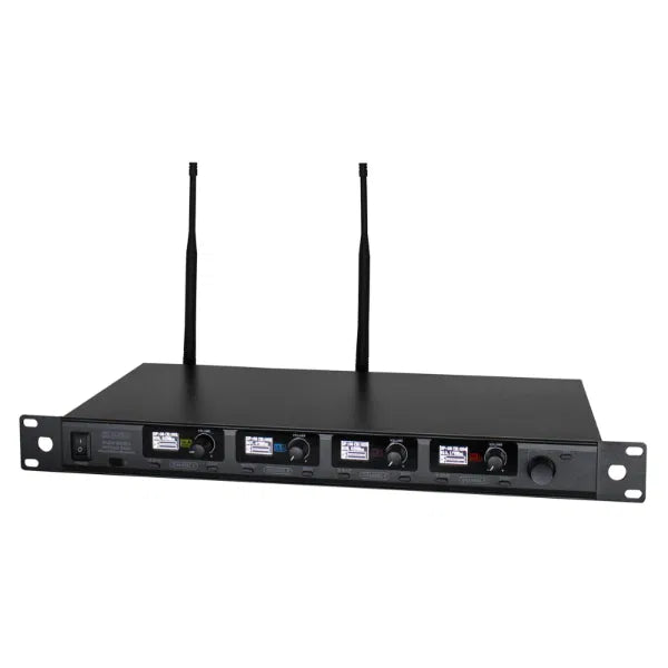 DQM 600H Quad Handheld UHF Radio Microphone System (606Mhz-614Mhz)