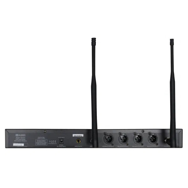 DQM 600H Quad Handheld UHF Radio Microphone System (606Mhz-614Mhz)