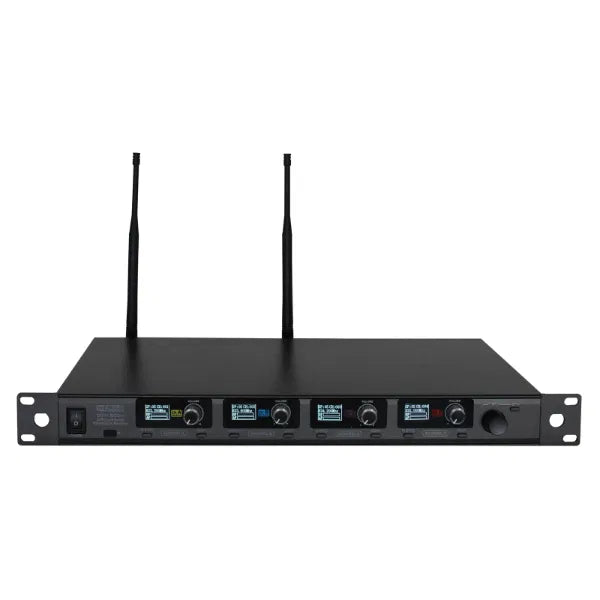 DQM 800H Quad Handheld UHF Radio Microphone System (823Mhz-865Mhz)