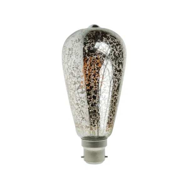 4W Dimmable LED ST64 Crackle Filament Lamp 2,100K BC
