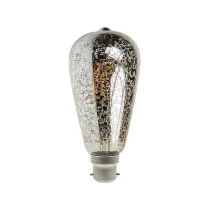 4W Dimmable LED ST64 Crackle Filament Lamp 2,100K BC