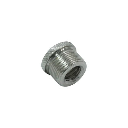 3/8" Female to 5/8" Male Microphone Thread Adaptor, Knurled