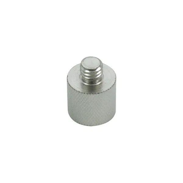 5/8" Female to 3/8" Male Microphone Thread Adaptor, Knurled