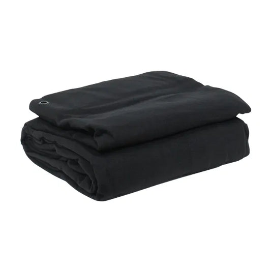 3 x 4m Black Serge Drape