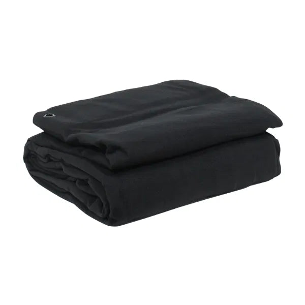 4 x 3m Black Serge Drape