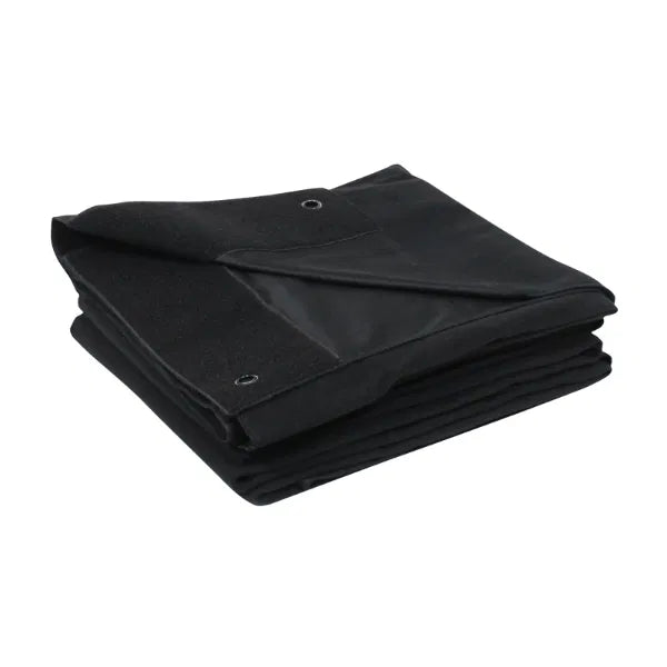 8 x 6m Black Serge Drape