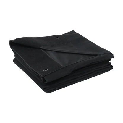 8 x 6m Black Serge Drape