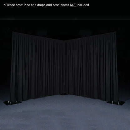 3 x 5m Black Molton Drape
