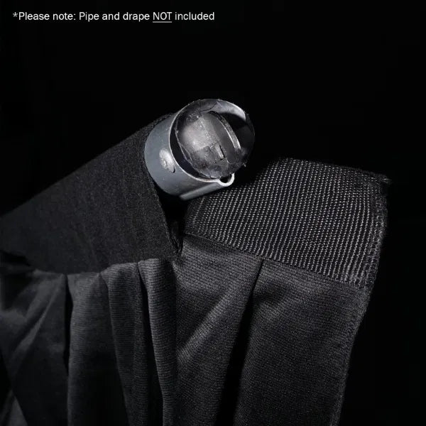 3 x 1.2m Black Molton Drape