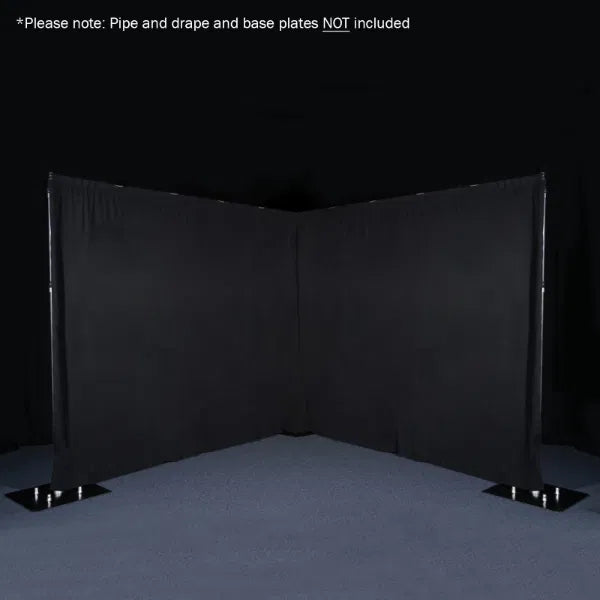 3 x 3m Black Molton Drape