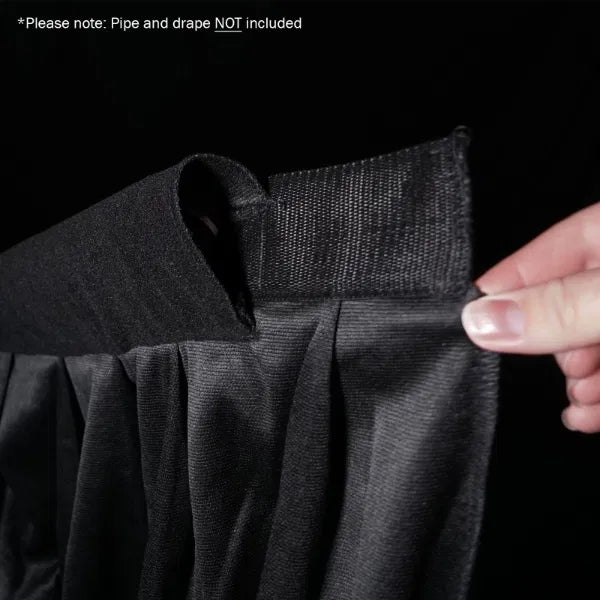 3 x 3m Black Molton Drape