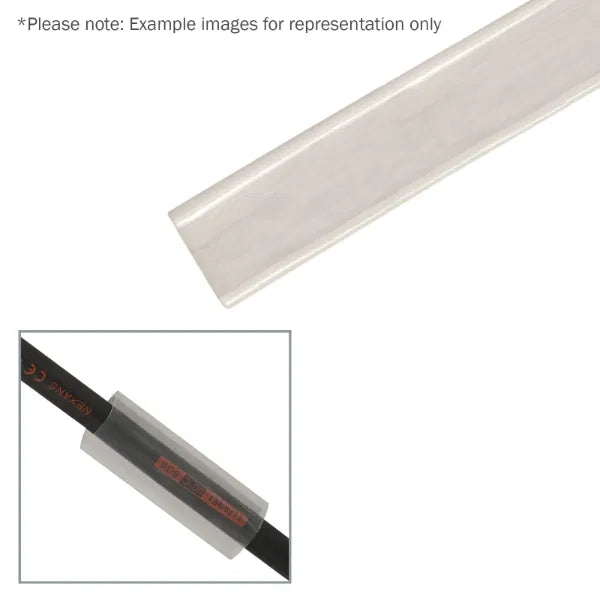 38.1mm (1 1/2") Adhesive Lined Heatshrink Tubing, 3:1 Clear 1.2m
