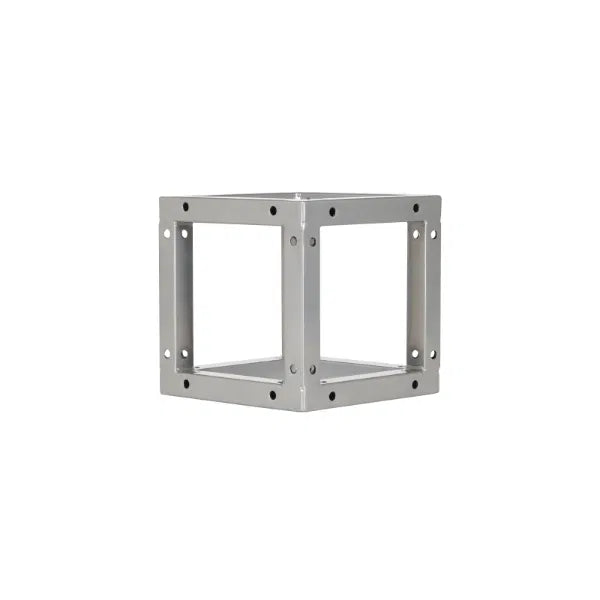 Quad Steel DecoTruss Box Corner, Silver