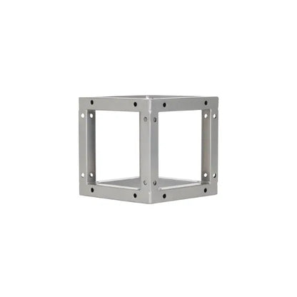 Quad Steel DecoTruss Box Corner, Silver