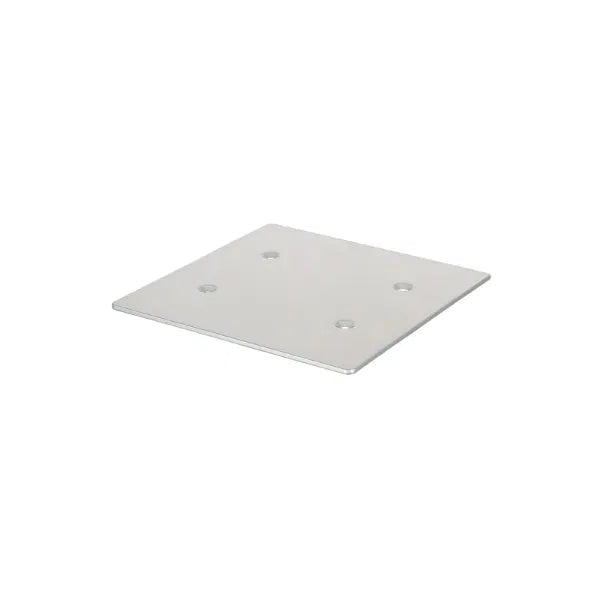 Quad Steel DecoTruss 300mm Base Plate, Silver