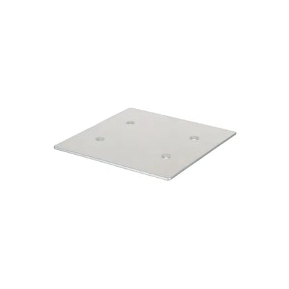 Quad Steel DecoTruss 300mm Base Plate, Silver