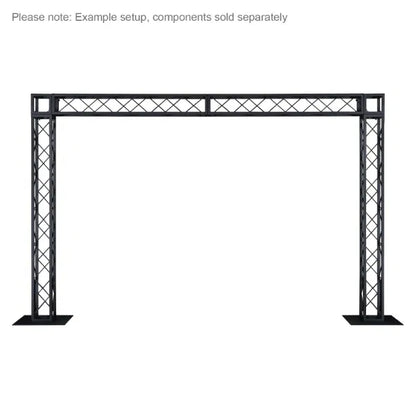 Quad Steel DecoTruss 500mm Base Plate, Black