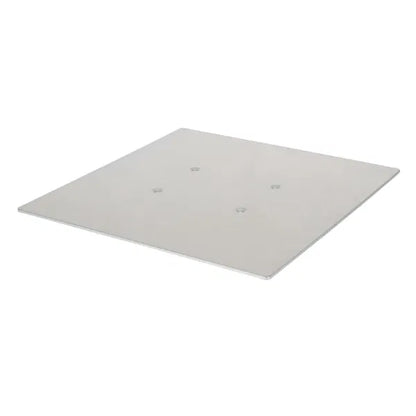 Quad Steel DecoTruss 500mm Base Plate, Silver