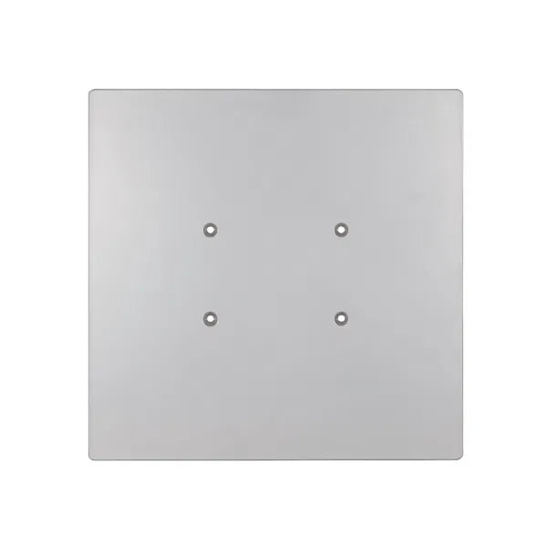 Quad Steel DecoTruss 500mm Base Plate, Silver