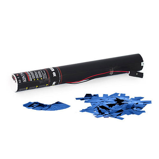 Electric Confetti Cannon 50cm - Blue Metallic