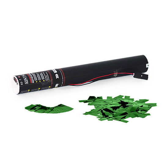 Electric Confetti Cannon 50cm - Green Metallic