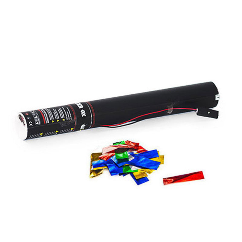 Electric Confetti Cannon 50cm - Multicolor Metallic