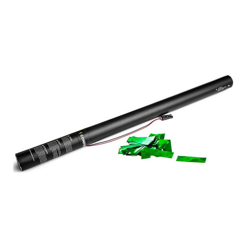 Electric Confetti Cannon 80cm - Green Metallic
