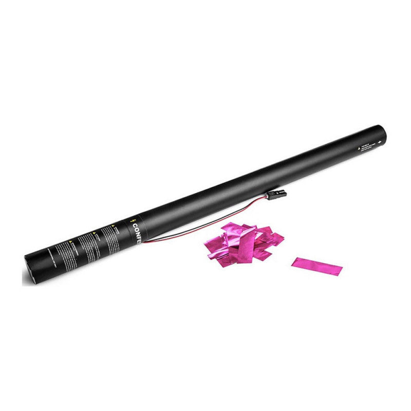 Electric Confetti Cannon 80cm - Pink Metallic